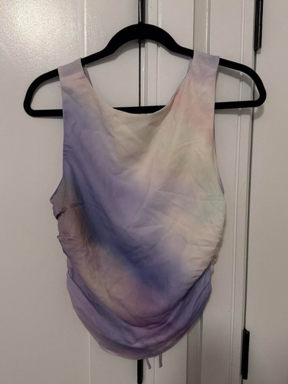 H&M purple and white tie-dye tank top
